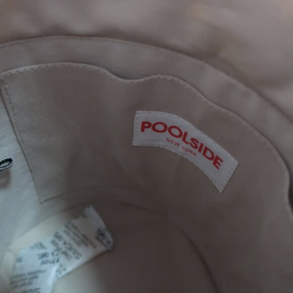 NWOT Womens Poolside NY Natural The Bobbi Straw Shell-Embellished Bucket Bag - Picture 14 of 15